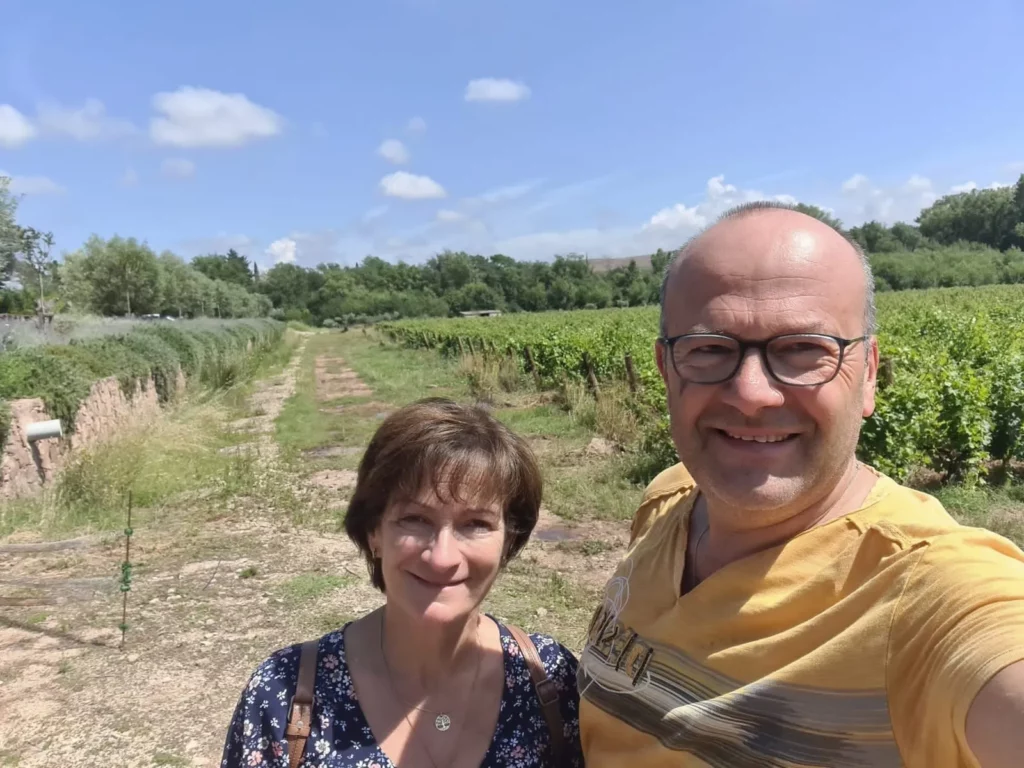 Visiting a Côtes de Provence vineyard during the immersion stay